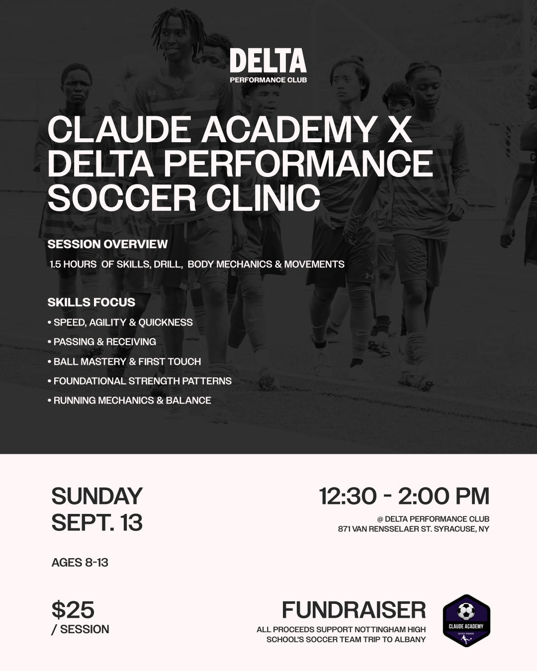 CLAUDE ACADEMY SOCCER CLINIC